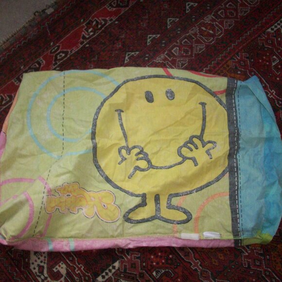 VTG Little Miss Sunshine/ Mr. Happy Reversible Standard Pillowcase 30x19 Mr. Men - Picture 4 of 7